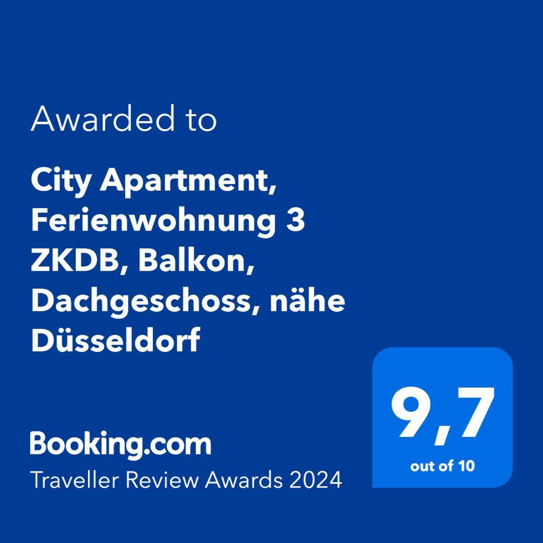 City Apartment, Ferienwohnung 3 Zkdb, Balkon, Dachgeschoss, Naehe Duesseldorf Крефельд Екстер'єр фото